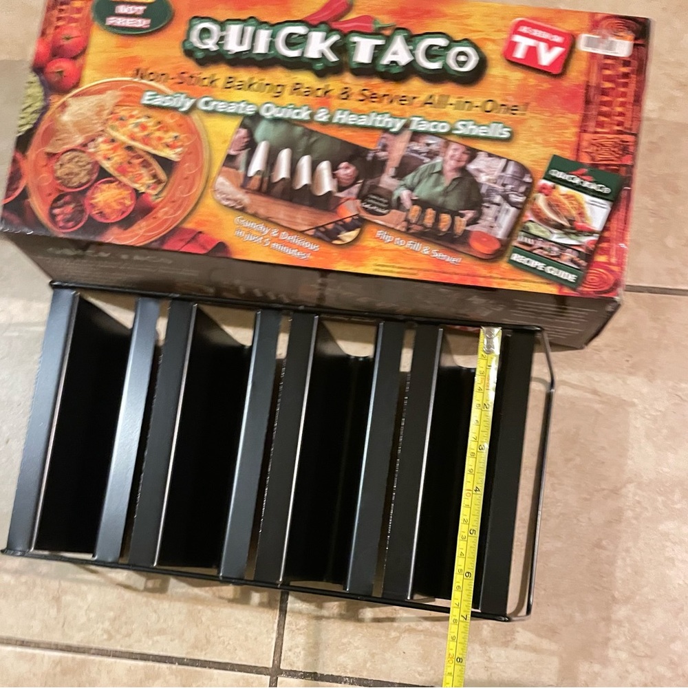 Quick Taco Non-Stick Baking Rack &Server All-in-One - Picture 7 of 7